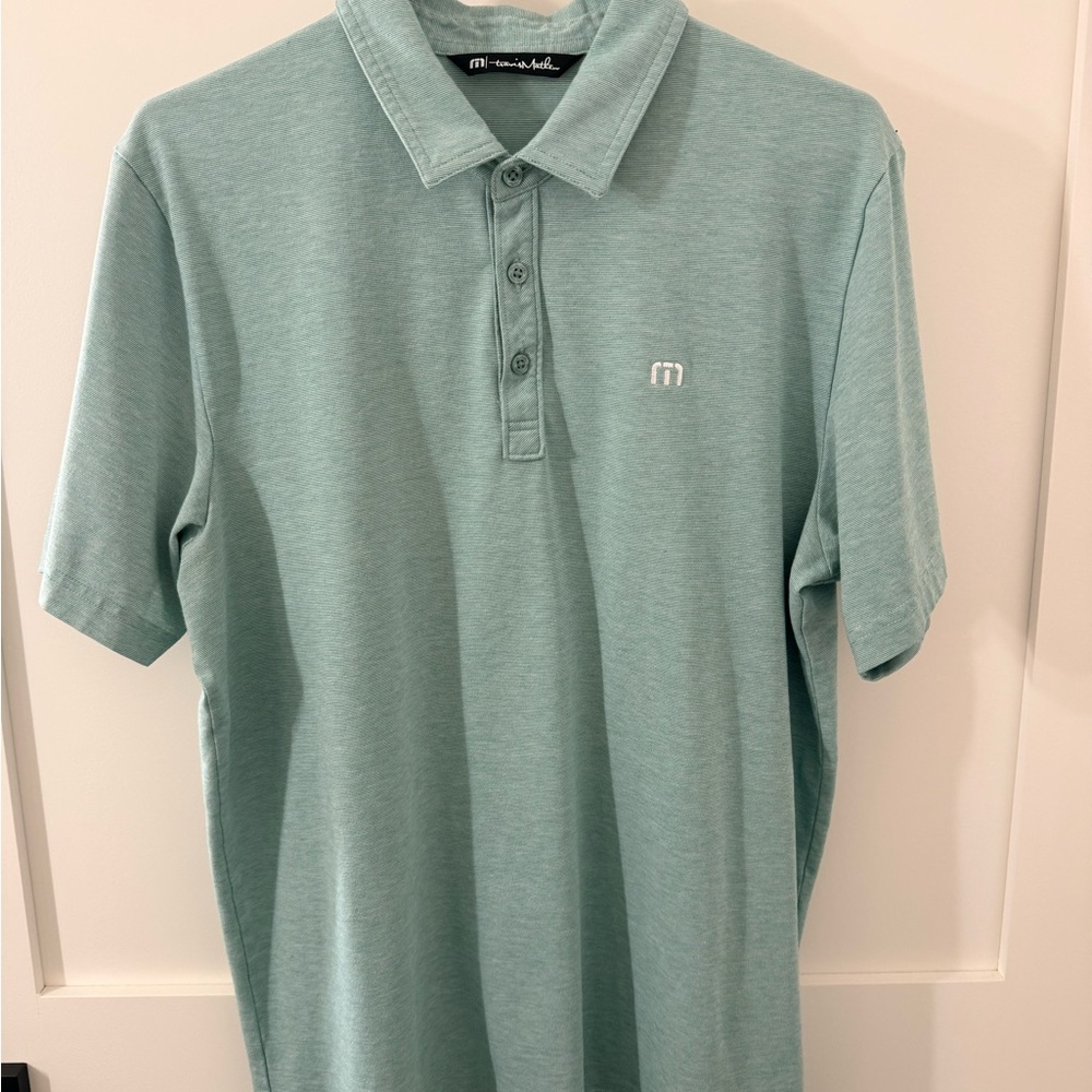 Travis Mathew Men's Polo in Seafoam Green